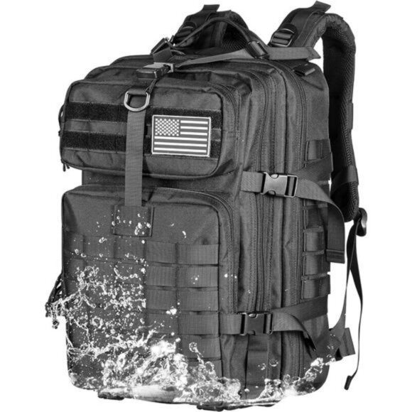 Large Tactical Backpack 40L Molle Military Hiking Camping Rucksack Bag - Picture 5 of 7